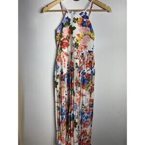 Bonnie Jean Girls Floral Party Dress Accordion Skirt Sz 10